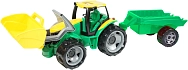 TRAKTOR SE LŽÍCÍ A PŘÍVĚSEM