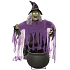 Dekorace čarodějnice s kotlíkem - pohyblivá se zvukem - Halloween - 140 cm