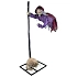 Dekorace létající čarodějnice s koštětem se zvukem - Halloween - 195 cm