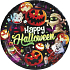 Papírové talíře Happy Halloween - monster - strašidla - 23 cm - 6 ks