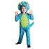 Dětský kostým modrý Dinosaurus - vel. 6-8 let