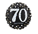 Balón fóliový 70 let - Happy Birthday - narozeniny - 43 cm