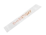 Šerpa It's my birthday' - bílá - narozeniny -  79 x 9,4 cm