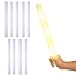 Párty LED pěnová tyč se světlem - žlutá - 47 cm - 10 ks