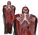 Dekorace závěsný kostlivec - pohyblivý se zvukem - Halloween - 175 cm