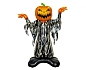 Balón fóliový strašidlo dýně na podstavci - Halloween - 68 x 93 x 24 cm
