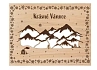 Velká dřevěná kapsa na peníze - Hory - Krásné Vánoce