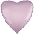 Balón foliový 45 cm Srdce PASTELOVÉ FIALOVÉ - LILIE - Valentýn / Svatba