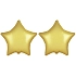 Balón foliový 45 cm  Hvězda PASTELOVÁ ZLATÁ - 2 ks