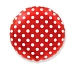 Balón foliový  Kulatý  červený s bílými puntíky 45 cm