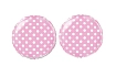 Balón foliový  Kulatý růžový s bílými puntíky 45 cm - 2 ks