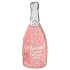 Balón foliový Láhev šampaňského - Champagne - Cheers - růžová  - 70 cm