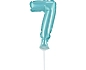 Balón foliový číslice - 7 - SVĚTLE MODRÁ 12,5 cm s držákem