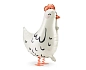 Balón foliový chodící Slepice - Slepička - Velikonoce - farma - 60 cm