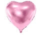 Fóliový balón srdce světle růžové - Svatba - Valentýn - 45 cm