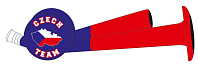 Dvojitá trubka - hokej - ČR fanoušek - 23 x 6 cm