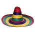 Barevný klobouk sombrero - Mexiko 50 cm
