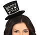Čelenka klobouček - stříbrný - HAPPY New Year - Silvestr
