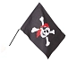 Vlajka pirátská - 42 x 30 cm