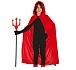 Kostým - dětský červený plášť s kapucí - 100 cm
