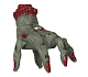 Dekorace krev - krvavá ruka - Addamsova rodina - Zombie - Halloween