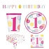Dětská narozeninová sada 1.Narozeniny Holka - 16 osob, 50 ks