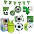 Dětská narozeninová sada Fotbal s balónky a heliem - 10 osob