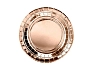 Papírové talíře - růžovo zlaté - rose gold -18cm - 6 ks