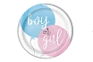 Talíře Gender Reveal - Boy or Girl - Kluk nebo Holka - 22 cm - 8 ks