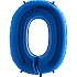 Balón foliový číslice MODRÁ - BLUE 102 cm - 0