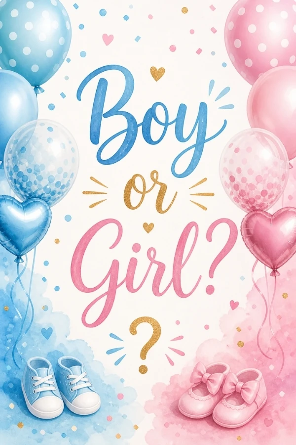 Gender reveal párty